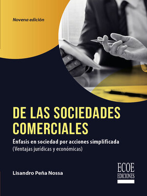 cover image of De las sociedades comerciales